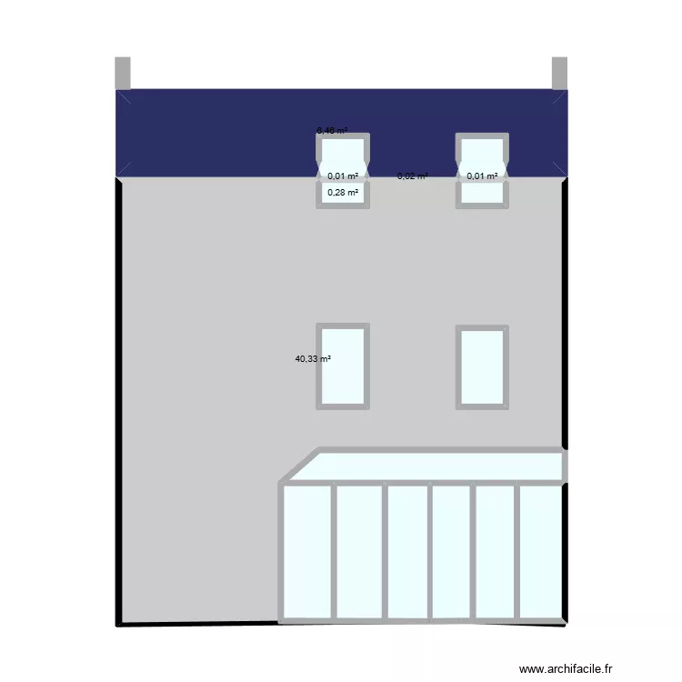 facade jardin. Plan de 