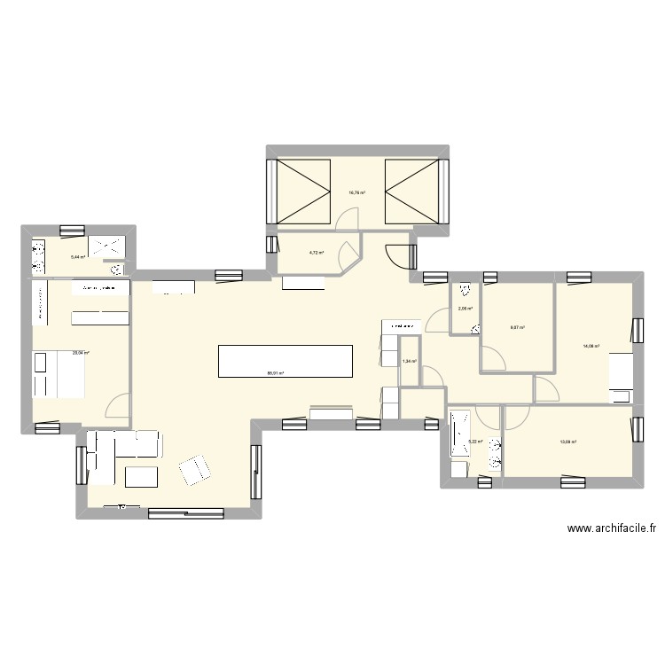 Maison_St_Seb. Plan de 11 pièces et 183 m2