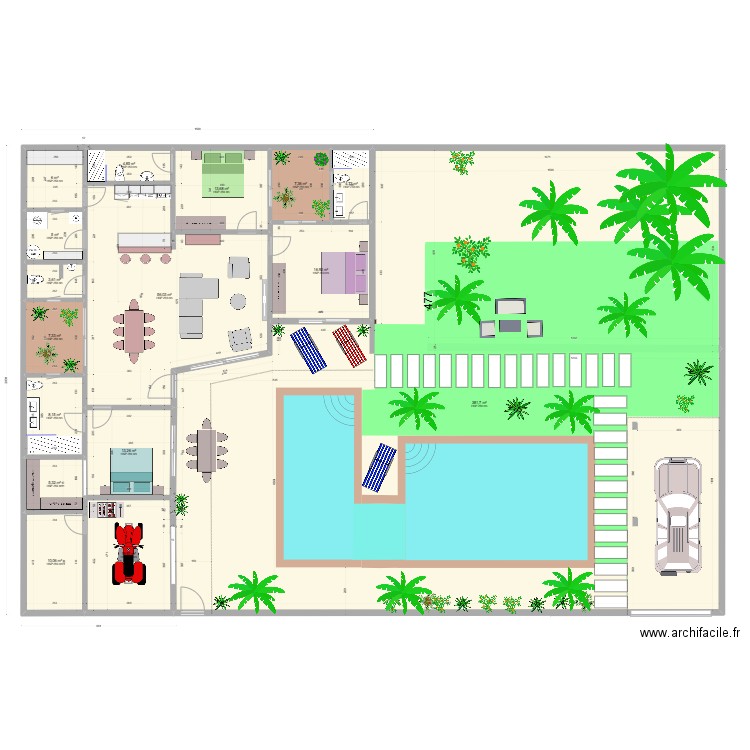 Villa somone 1. Plan de 16 pièces et 561 m2