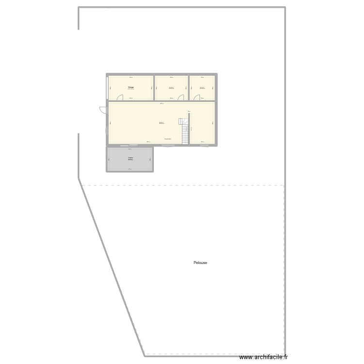 Maison Mouzon . Plan de 5 pièces et 153 m2