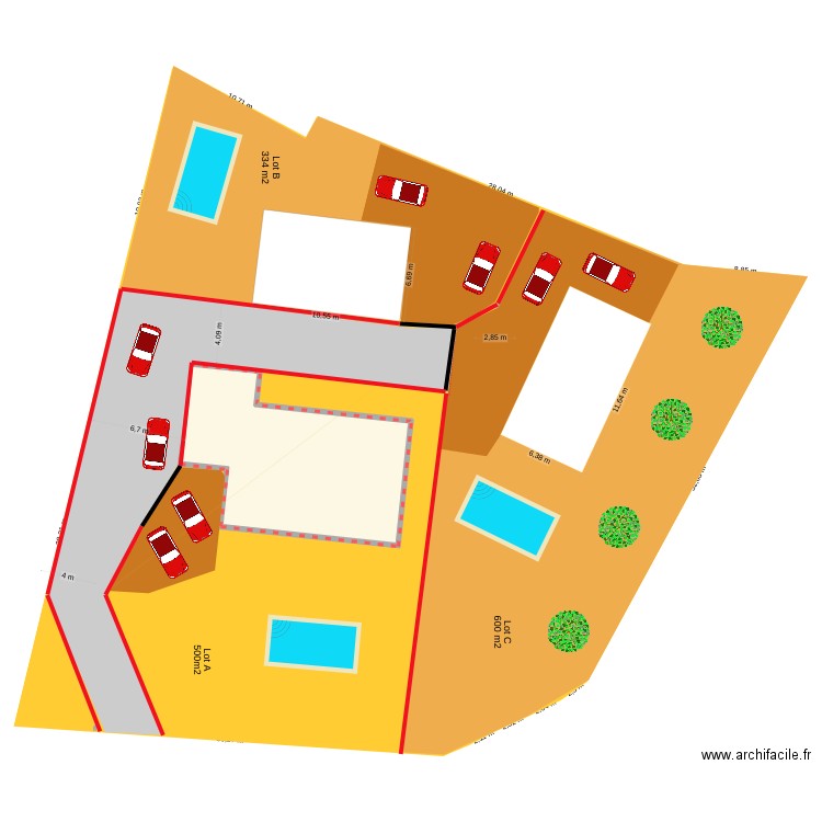 plan _11. Plan de 1 pièce et 134 m2