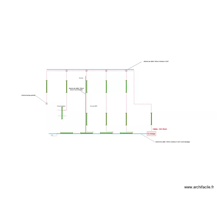 Réseaux espace usinage. Plan de Réseaux espace usinage. Plan de