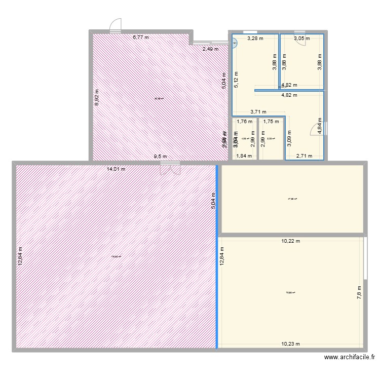 Jonquières St Vincent. Plan de 7 pièces et 444 m2