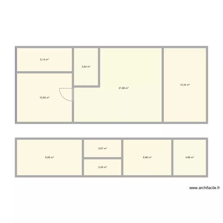Plan 2 conteneurs 40 ft. Plan de 