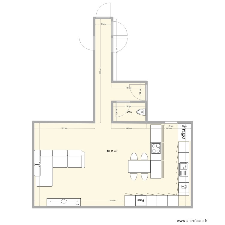 couloir laurie. Plan de 0 pièce et 0 m2