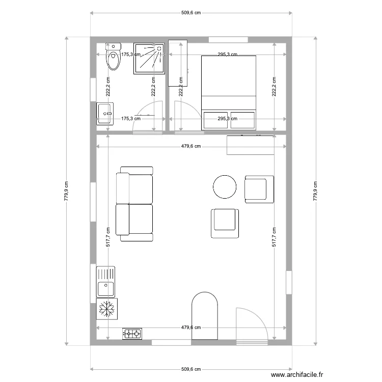 Many Betouna 7,8X 5,10 2X. Plan de 3 et 35 m² Many Betouna 7,8X 5,10 2X. Plan de 3 et 35 m²