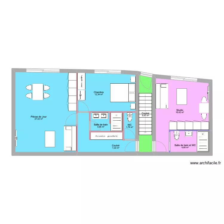 POINCAROND Garage R+1. Plan de POINCAROND Garage R+1. Plan de