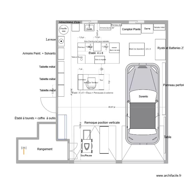 Garage 2. Plan de Garage 2. Plan de