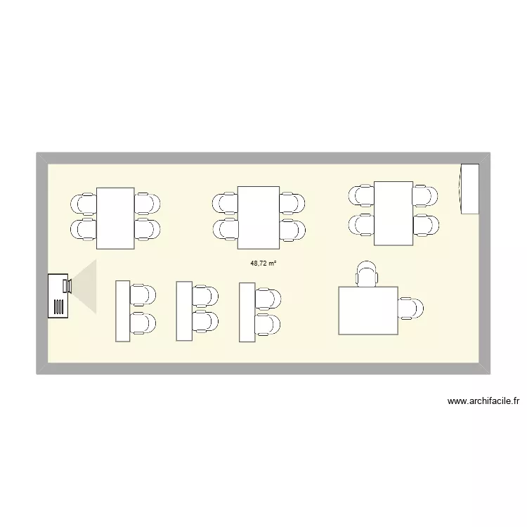 Plan projet. Plan de 1 et 49 m² Plan projet. Plan de 1 et 49 m²