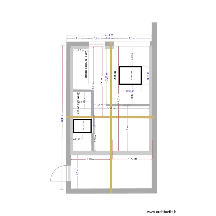 Position Vélux. Plan de 0 pièce et 0 m2