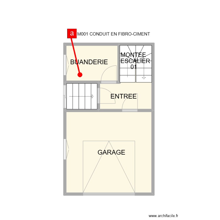 PLAN CALVISSON RDC. Plan de 4 pièces et 18 m2