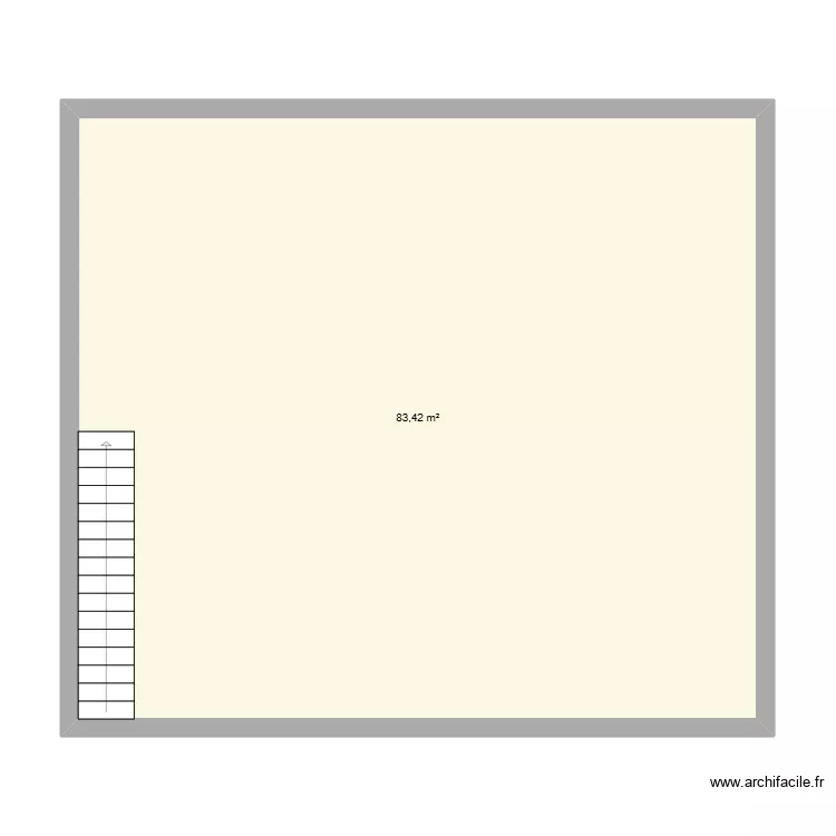 MAISON CHAREARD. Plan de 1 et 83 m² MAISON CHAREARD. Plan de 1 et 83 m²