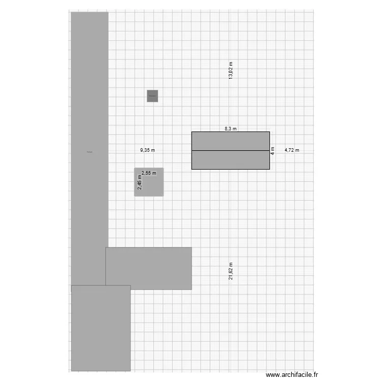 11 GENCAY. Plan de 1  et 6 m²