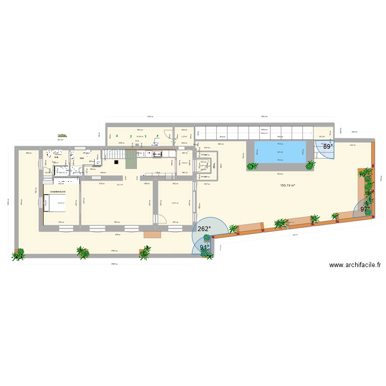 TERRAZA BIRIATOU II. Plan de 12 pièces et 279 m2