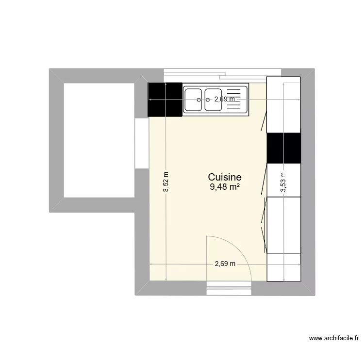 Marly cuisine. Plan de Marly cuisine. Plan de