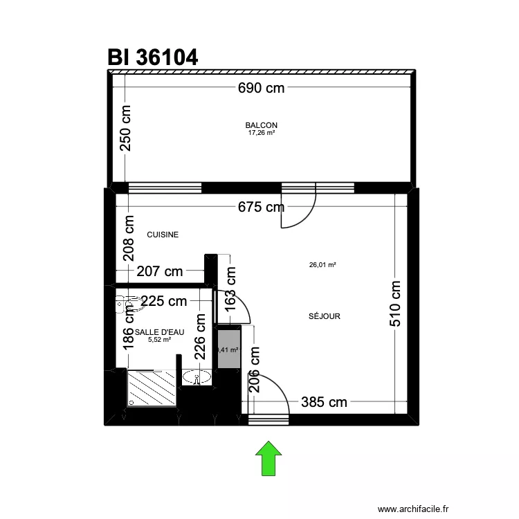 BI 36104. Plan de 9 et 50 m² BI 36104. Plan de 9 et 50 m²