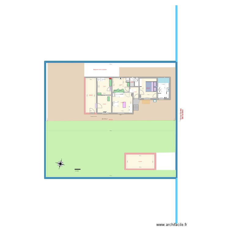 Cuvier 4 cuis. Plan de 10 pièces et 543 m2