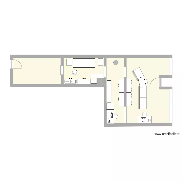 LABO LUG RDC. Plan de 8  et 48 m²