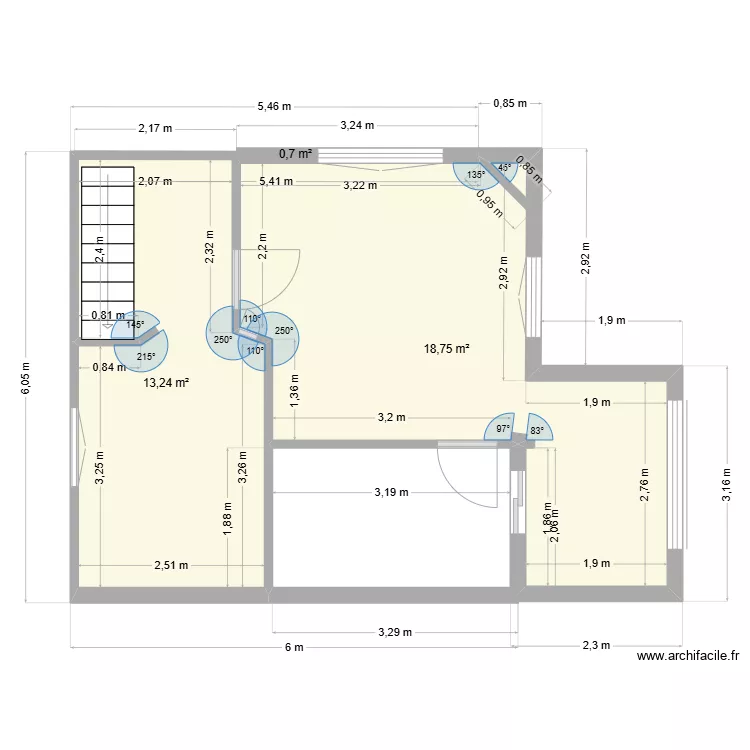 86 Bellechasse. Plan de 
