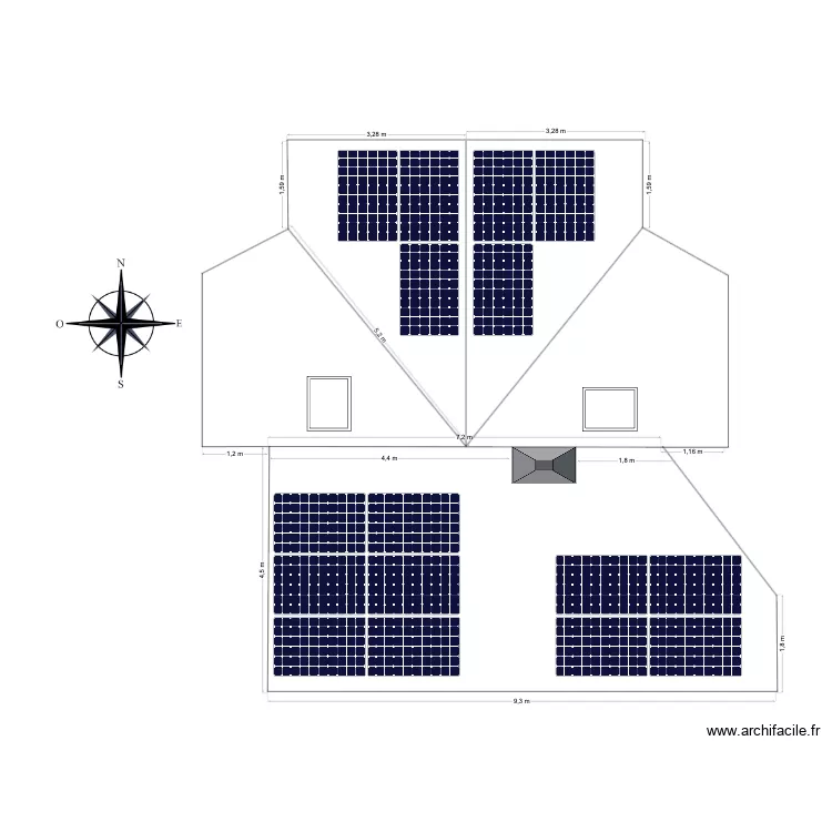 MAISON GAYNON JEAN. Plan de 