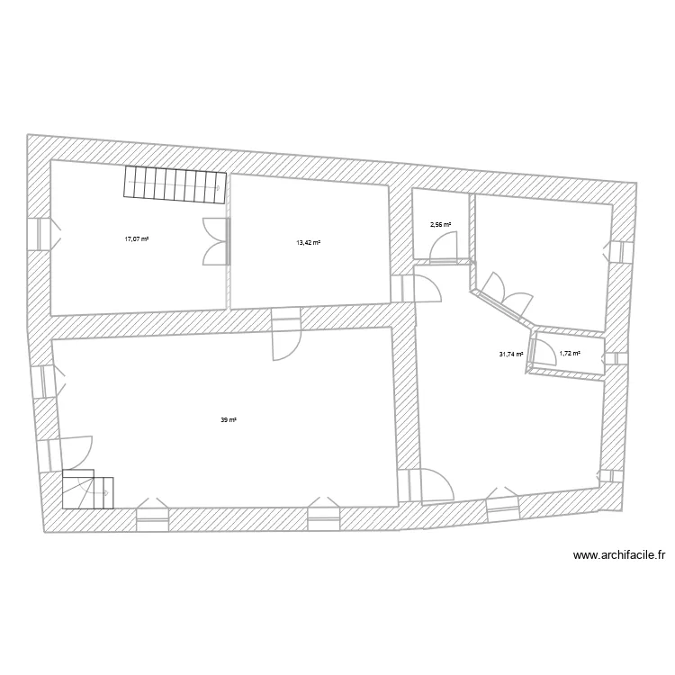 Le Villaret-R+1. Plan de 6 et 106 m² Le Villaret-R+1. Plan de 6 et 106 m²