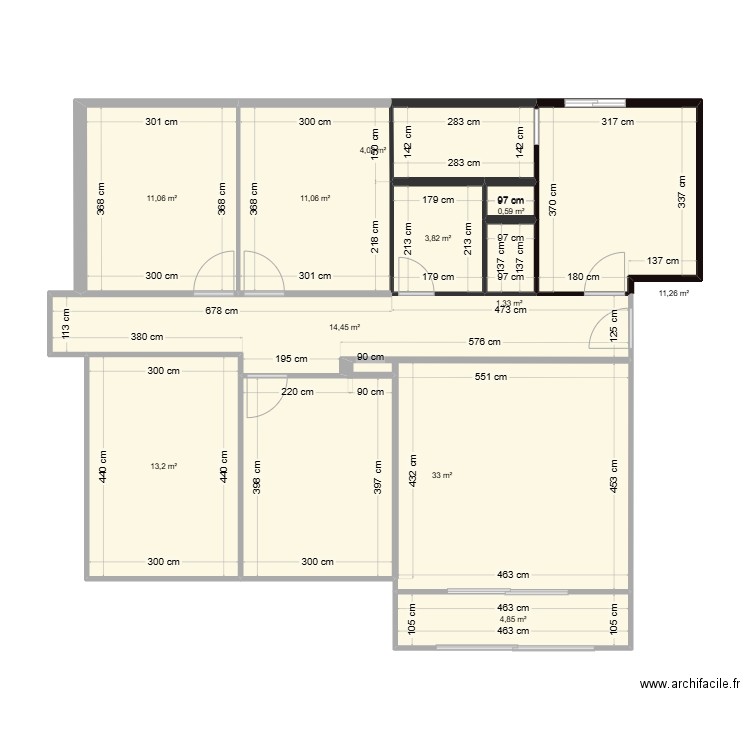 Appartement F5. Plan de 0 pièce et 0 m2