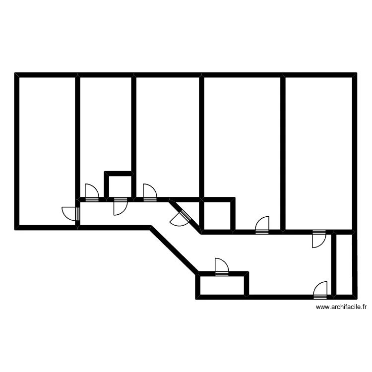 Appartement. Plan de 11 pièces et 197 m² Appartement. Plan de 11 pièces et 197 m²