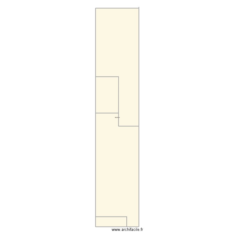 Plan actuel. Plan de 1 pièce et 181 m2
