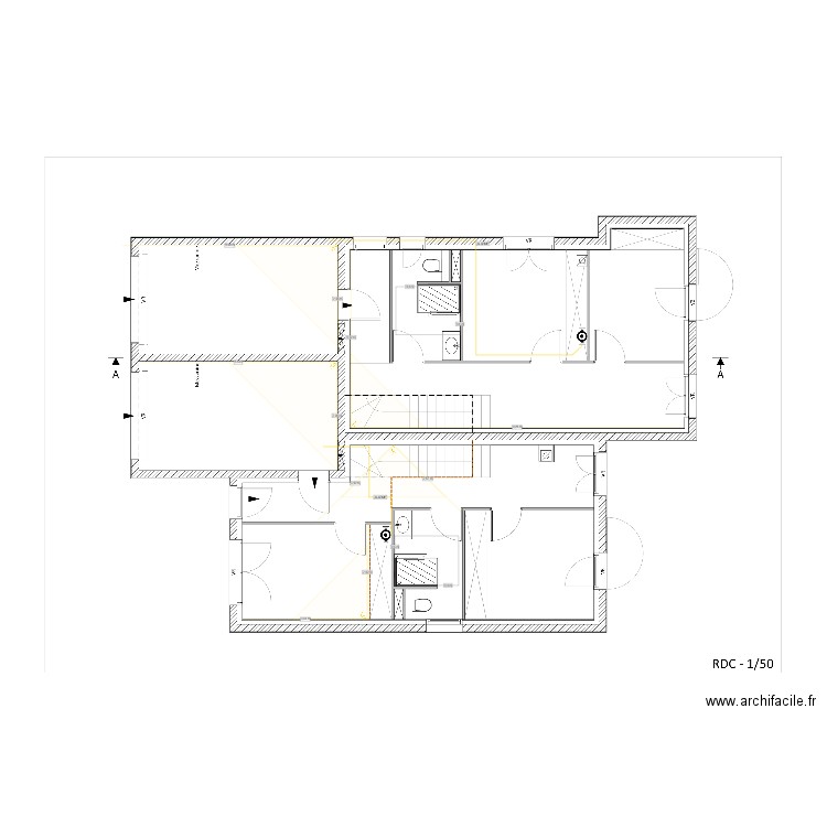 RDC - V2. Plan de 0 pièce et 0 m2