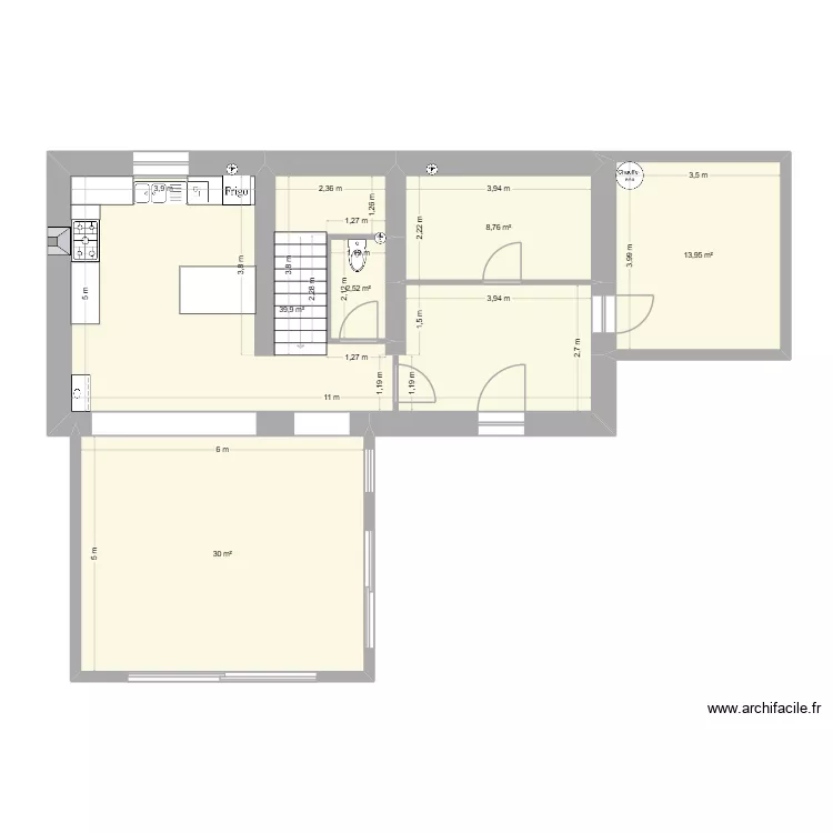 MAS MAURICE 2. Plan de 5  et 95 m²