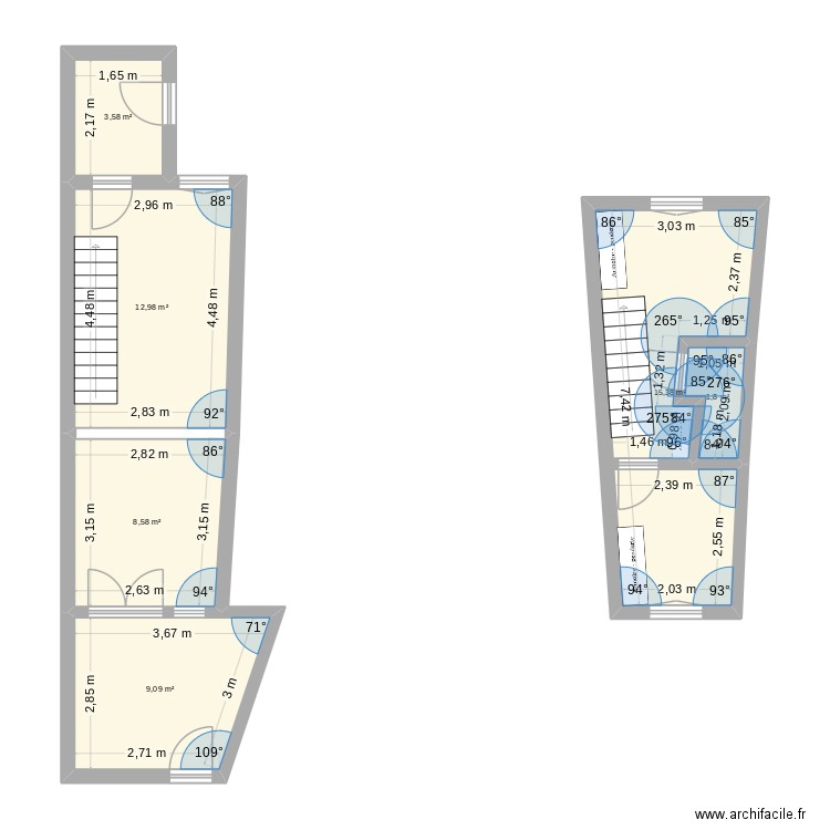 maison QDE MAISON 2. Plan de 6 pièces et 51 m2