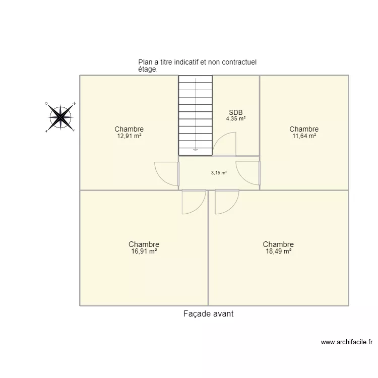 &eacute;tage berth. Plan de 