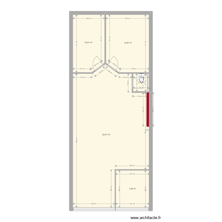 Projet Bruno Coiffeur. Plan de 0 pièce et 0 m2