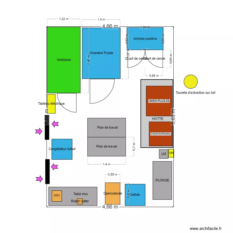 PLAN KOMORESTO. Plan de 