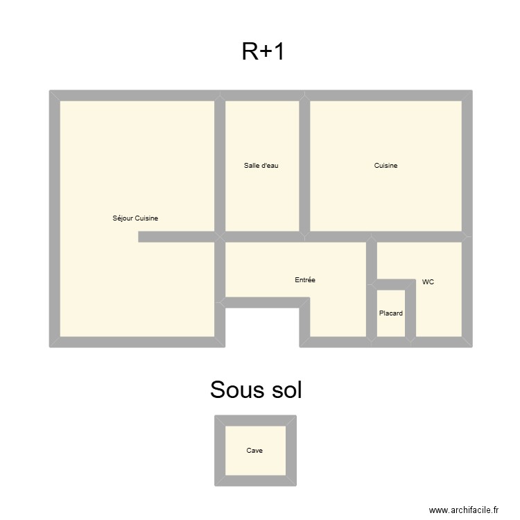 350602403. Plan de 7 pièces et 57 m2