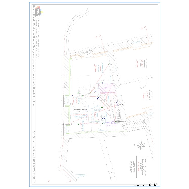 HERMITTE R+1. Plan de 0 pièce et 0 m2