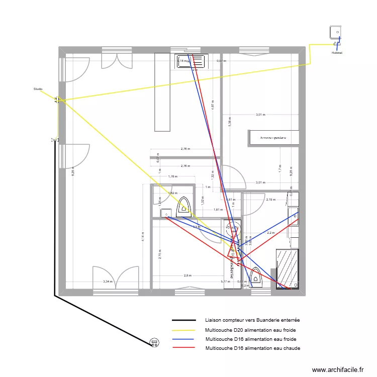 Comp&egrave;re Guilleri 2026 06 09 01. Plan de 2  et 83 m²