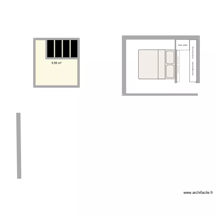 Maison3. Plan de 1 et 6 m² Maison3. Plan de 1 et 6 m²