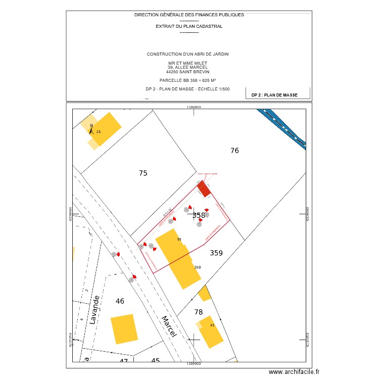 DP 2 MILET SAINT BREVIN v2. Plan de 0 pièce et 0 m2