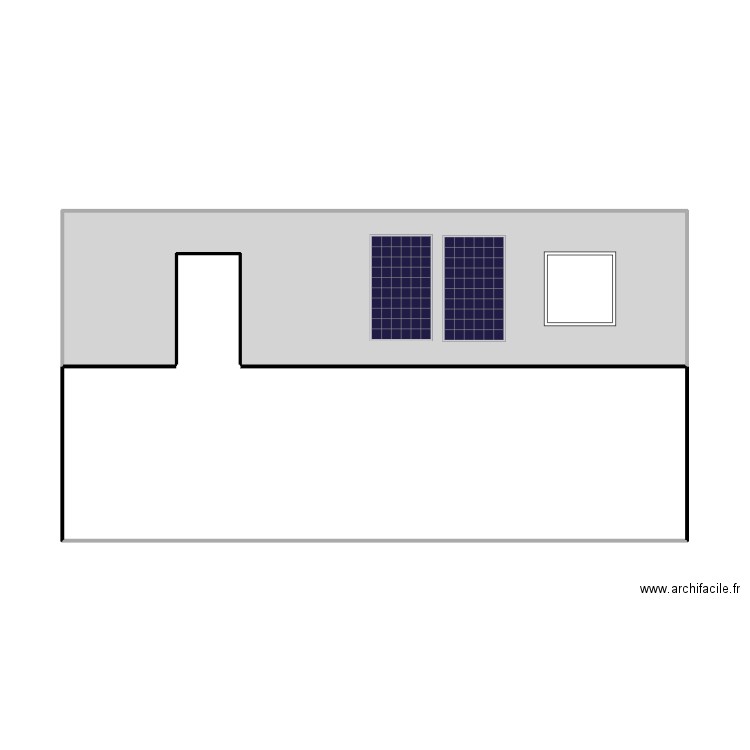 DP4 bubry façade est. Plan de 3 pièces et 52 m2