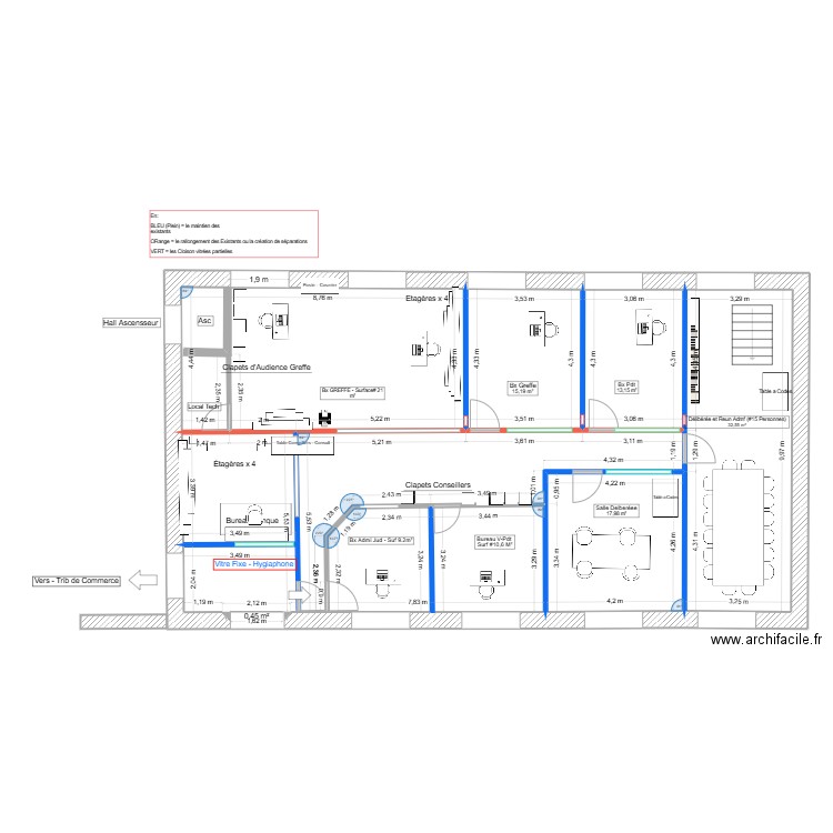 Nve CPH - Reduction des BX 3 - Asc Interieur 1. Plan de 7 pièces et 182 m2