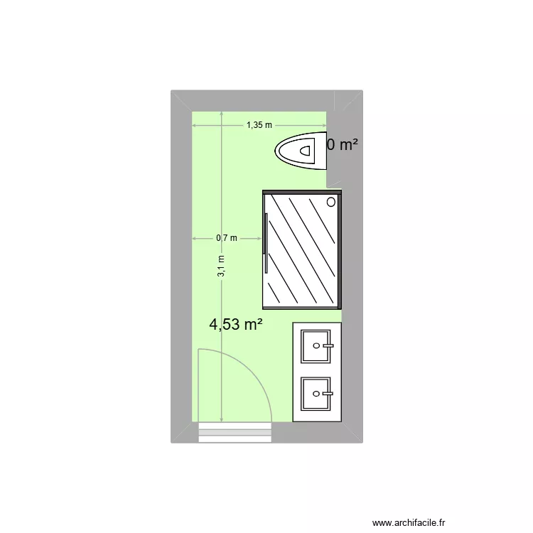 Anais ANTUNES. Plan de 2 Pièces et 5 m² Anais ANTUNES. Plan de 2 Pièces et 5 m²