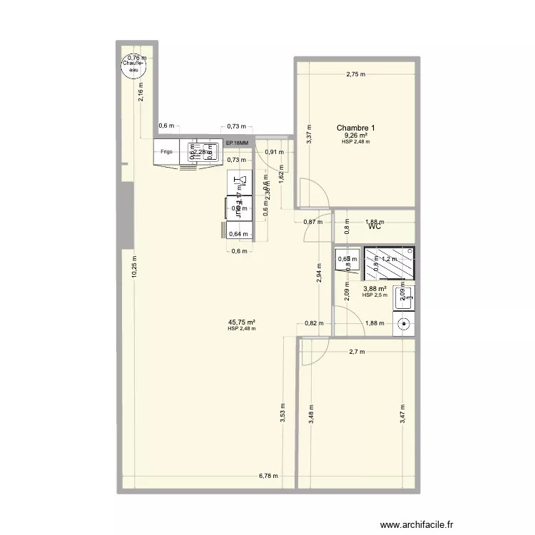 Motte Picquet. Plan de 