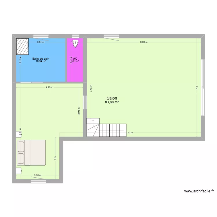 fuste. Plan de 3 Pièces et 98 m² fuste. Plan de 3 Pièces et 98 m²