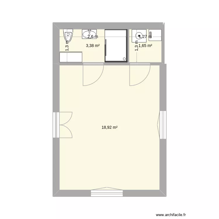 sdb2. Plan de 3 et 24 m² sdb2. Plan de 3 et 24 m²