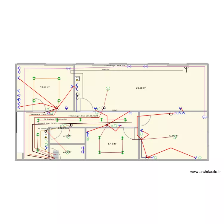 APPARTEMENT. Plan de 7 et 69 m² APPARTEMENT. Plan de 7 et 69 m²