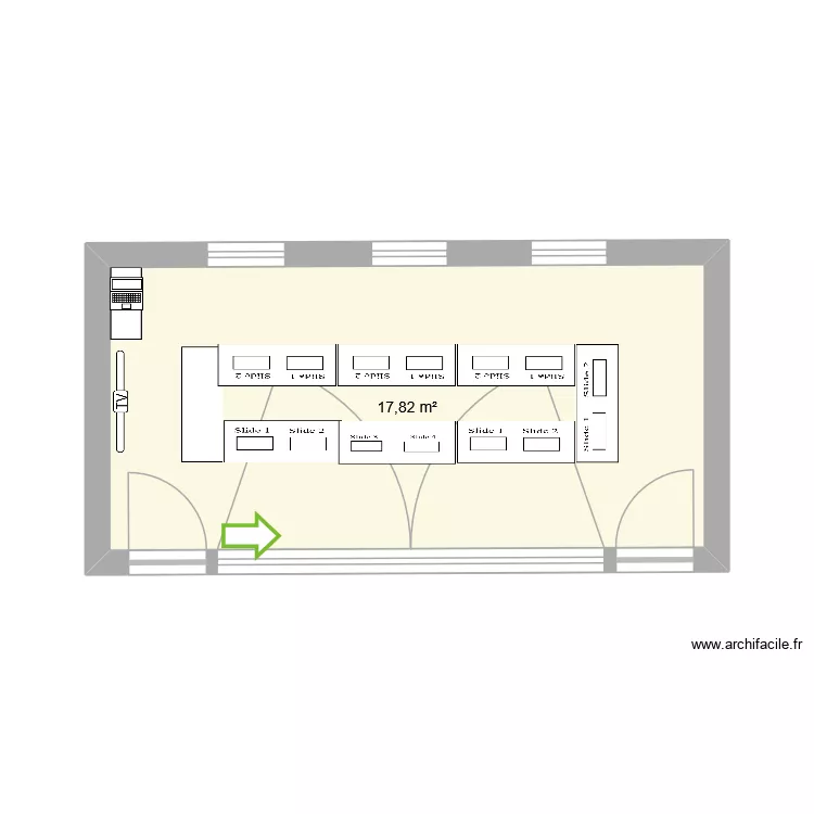 DGCaveS ouvertes. Plan de 1 et 18 m² DGCaveS ouvertes. Plan de 1 et 18 m²