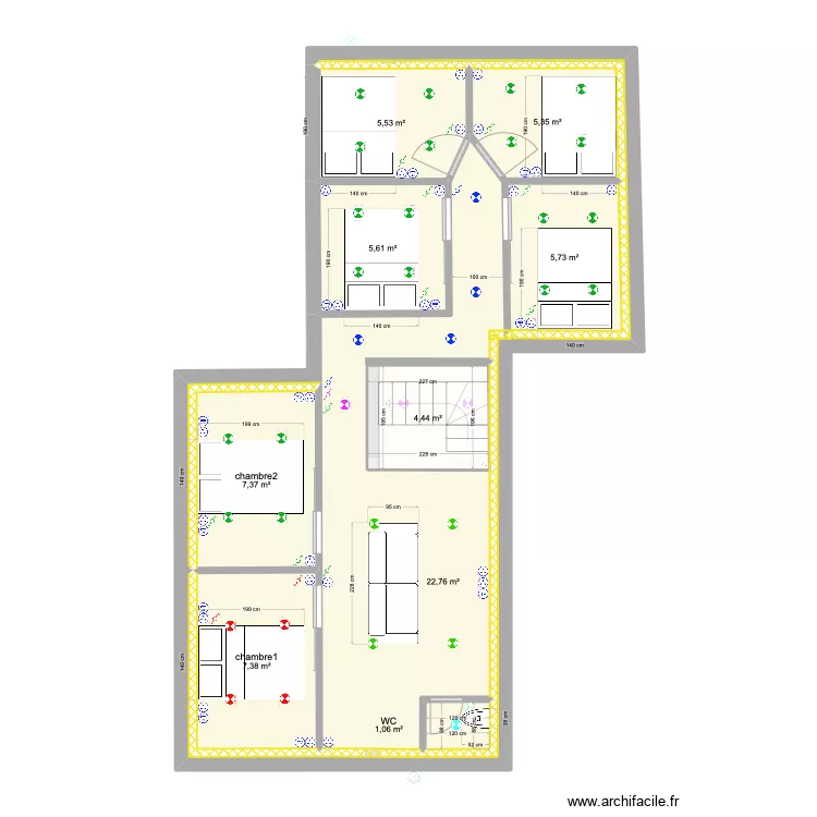 Chantier UZY. Plan de 
