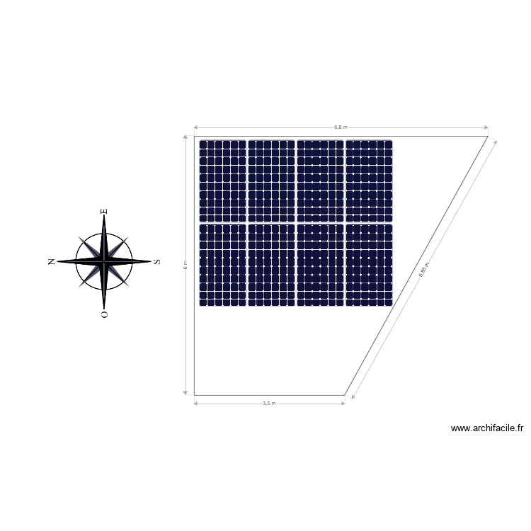 MAISON FOURNIER juillet. Plan de 