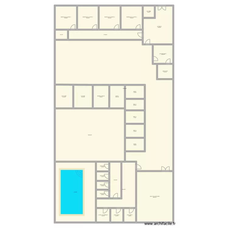 plan neoterra 4. Plan de 32  et 768 m²